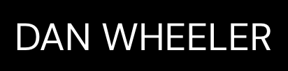 Text 'DAN WHEELER' in white on a black background